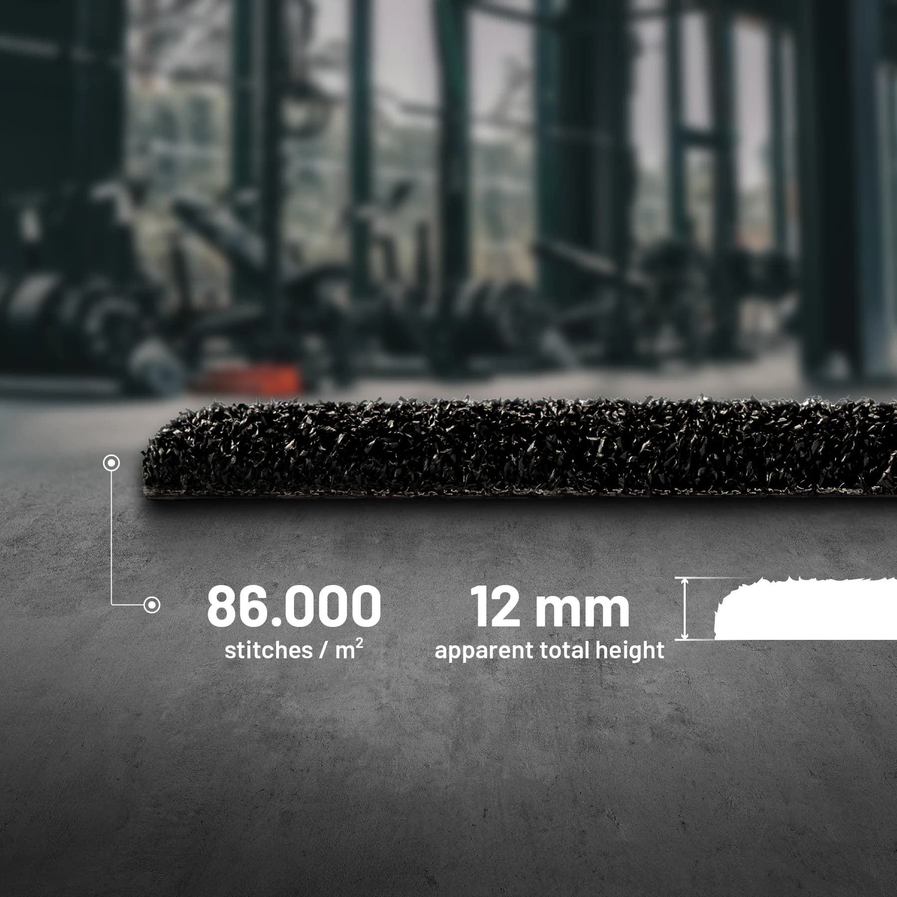 Valhalla One — 86.000 steken/m² dichtheid en 12 mm zichtbare poolhoogte
