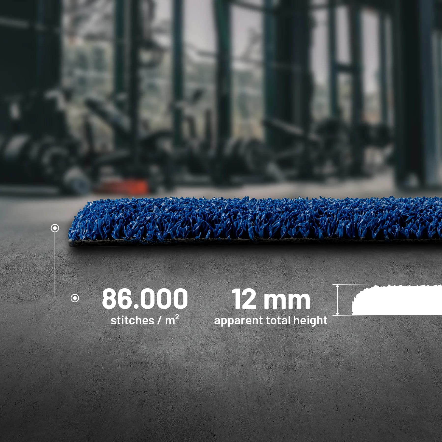 Valhalla One — 86.000 steken/m² dichtheid en 12 mm zichtbare poolhoogte