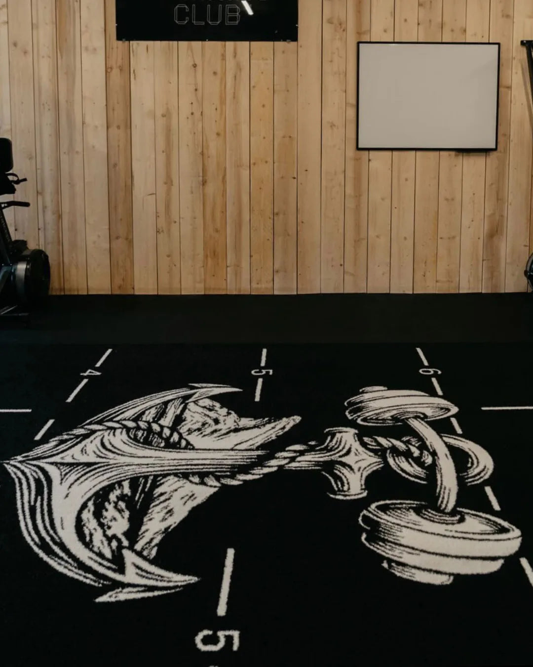 crossfit-baan gepersonaliseerd logo la ciotat